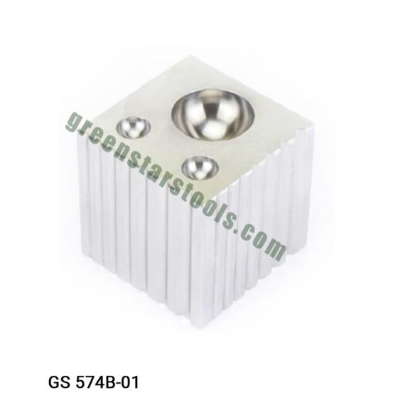 2.1/2" FANCY DAPPING BLOCK MIRROR FINISH