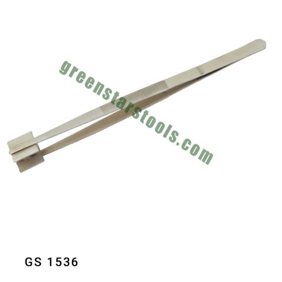 8’’ SQUARE TIP TWEEZERS STAINLESS STEEL