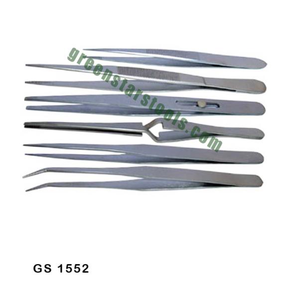 ALL PURPOSE TWEEZERS SET OF 6 IN POUCH