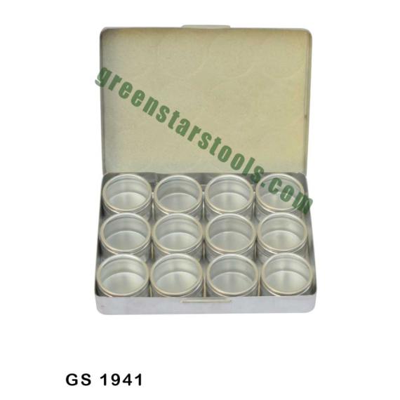 ALUMINIUM STORAGE BOX WITH CLEAR TOP CONTAINERS