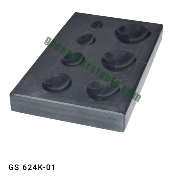ANODIZED DAPPING BLOCK OVAL