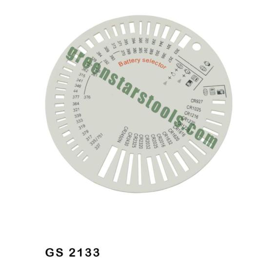 BATTERY SELECTING CHART CIRCULAR PLASTIC
