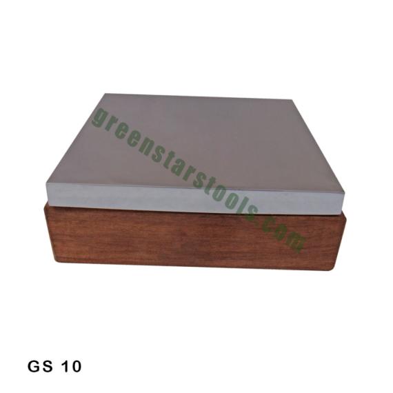 BENCH BLOCK STEEL FIXED ON WOODEN BASE