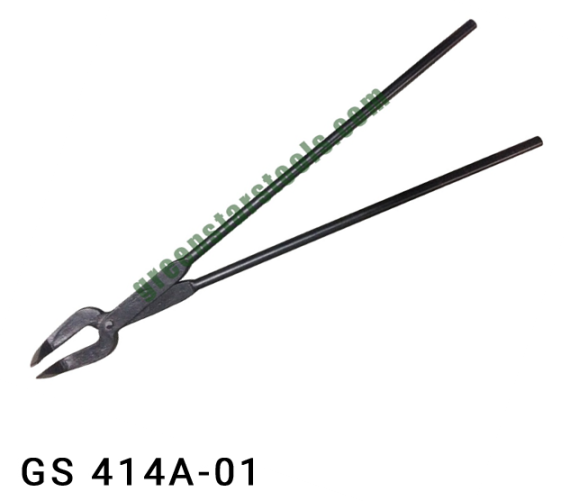 BENT CRUCIBLE TONG BLACK