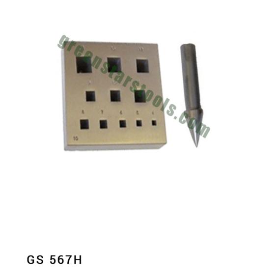 BEZEL BLOCK & PUNCH SQUARE