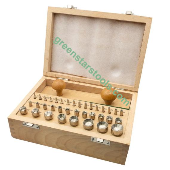 BEZEL SETTING BOX WITH 36 PUNCHES SET
