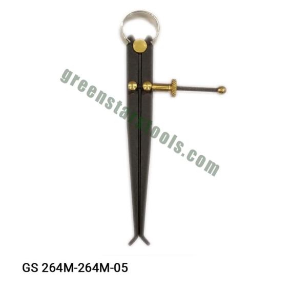 CALIPER INSIDE BLACK WITH BRASS PARTS