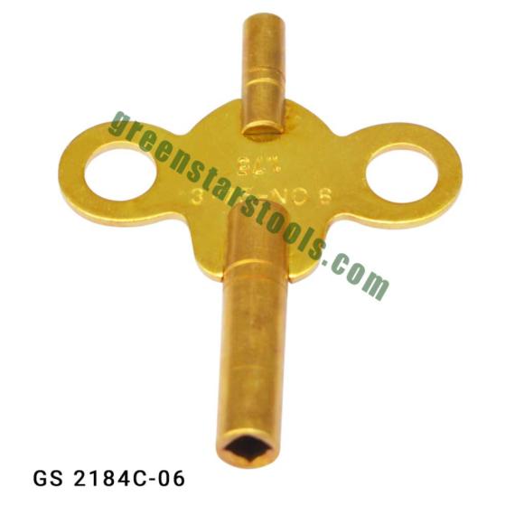 DOBULE ENDED BRASS CLOCK KEY SIZE 1.95mm (No. 1 -18)