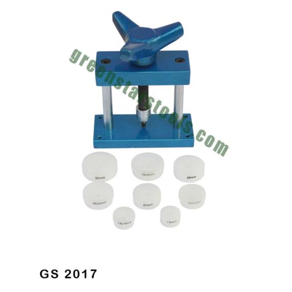 CASE CLOSING PRESS WITH 8 PLASTIC DIES