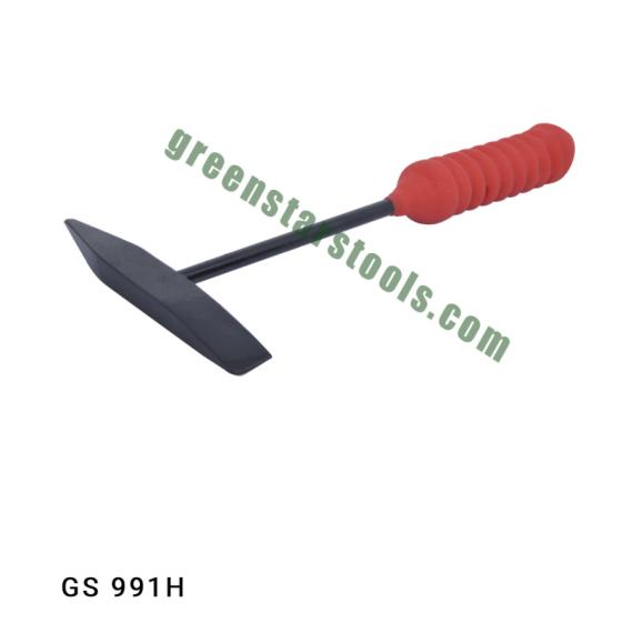 CHIPPING HAMMER BLACK WITH RED GRIP