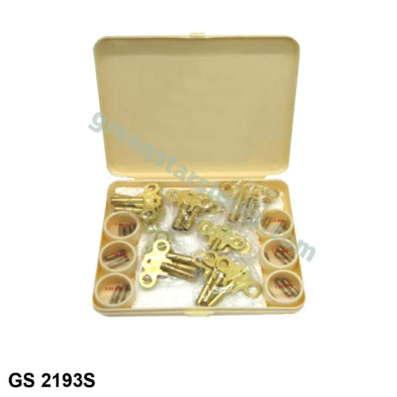 CLOCK KEY ASSORTMENT SET IN PLASTIC BOX