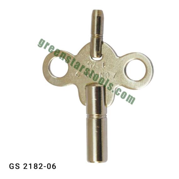 CLOCK WINDING KEY DOUBLE END NICKELLED 1.95mm (NO. 1 to NO. 18)