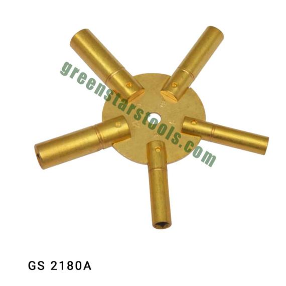 UNIVERSAL CLOCK WINDING KEY BRASS (Nos. 4,6,8,10,12)