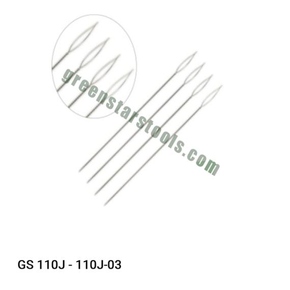 COLLAPSIBLE EYE TWISTED NEEDLE 2.5” - (4 NEEDLES IN 1 CARD)