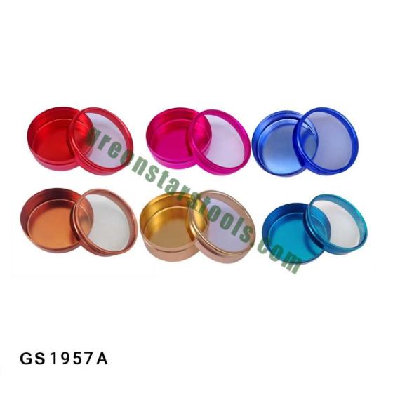 COLORED ALUMINUM STORAGE CONTAINER SET OF 12 PCS
