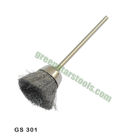 CUP BRUSH STEEL BRISTLES