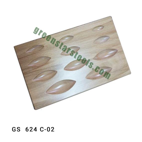 DAPPING BLOCK HARDWOOD EYE  SHAPE 11 CAVITY