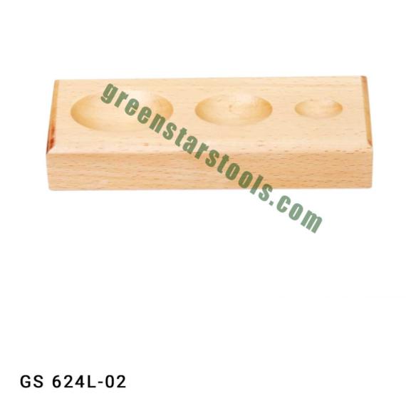 DAPPING BLOCK HARDWOOD OVAL