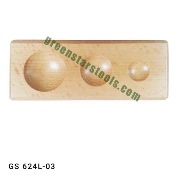DAPPING BLOCK HARDWOOD PUNCH