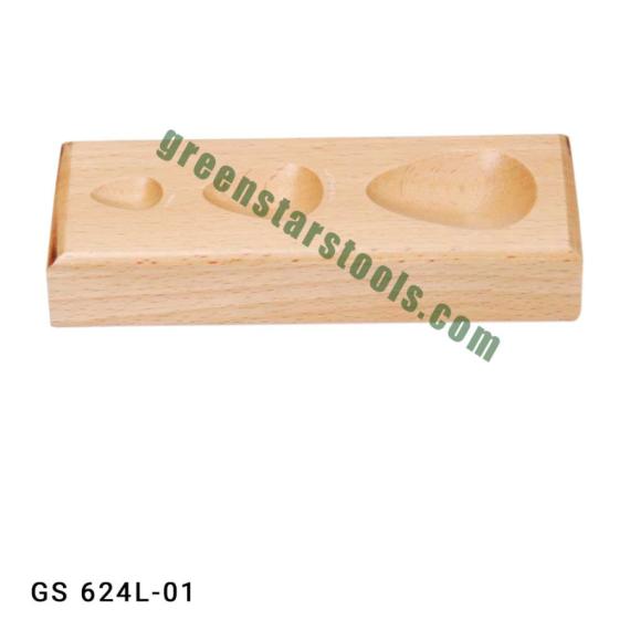 DAPPING BLOCK HARDWOOD TEAR DROP