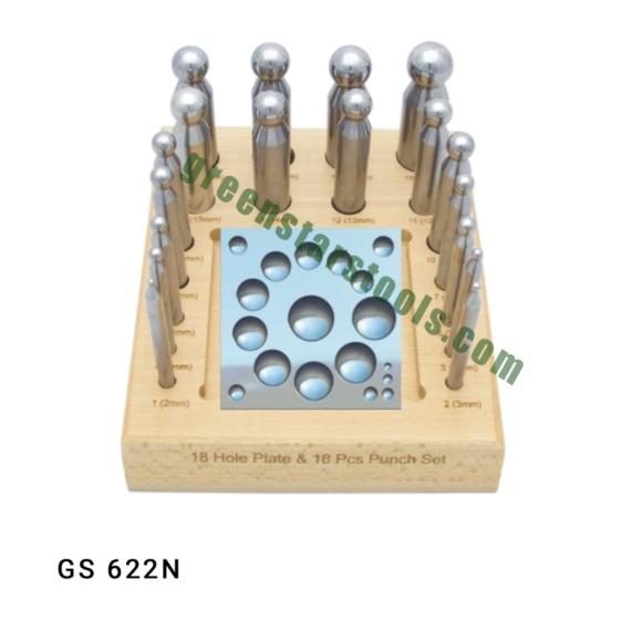 DAPPING PUNCH & FLAT DOMING BLOCK SET