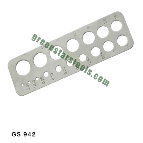 DIAMOND CARAT SIZER GAUGE METAL
