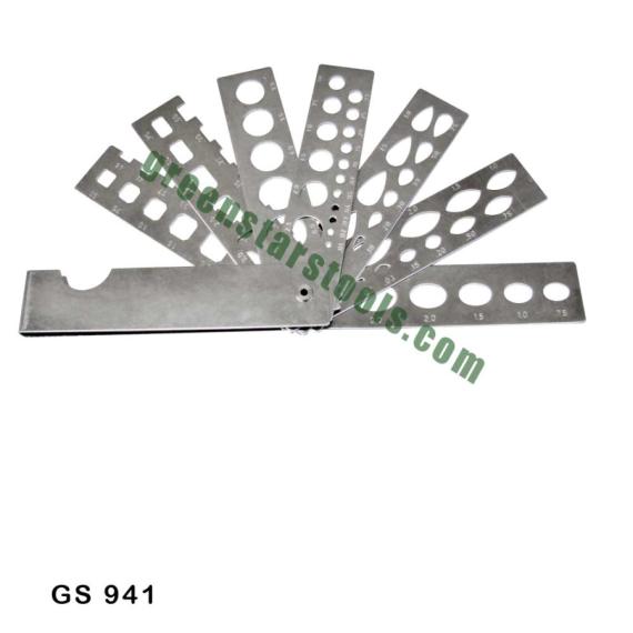 DIAMOND/GEM STONE FAN GAUGE 7 ARMS