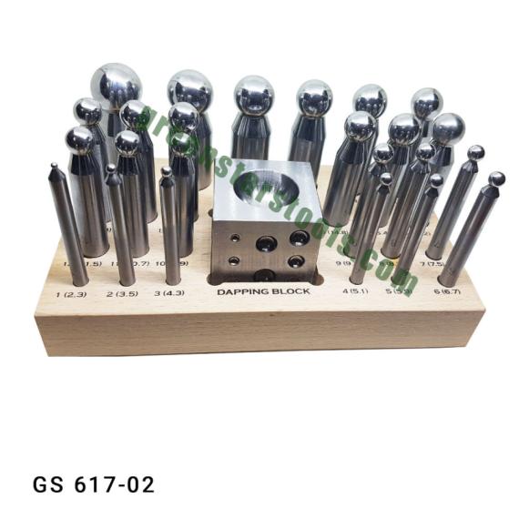 DOMING PUNCHES & BLOCK SET OF 25