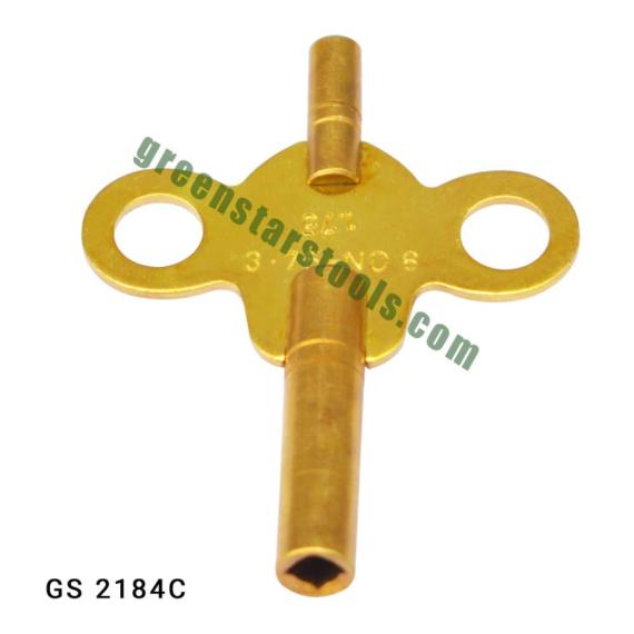 DOBULE ENDED BRASS CLOCK KEY SIZE 1.75mm (No. 1 -18)