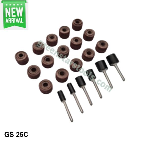 EMERY SANDING PAPER DRUM SET WITH MANDREL