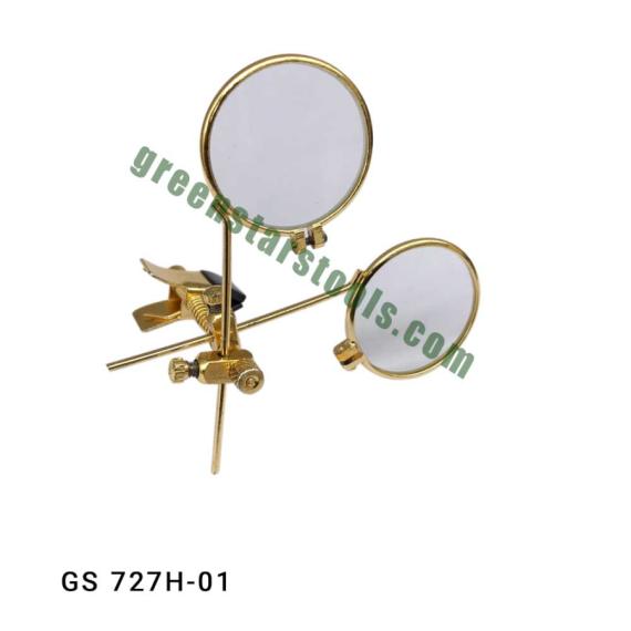 EYE LOUPE DOUBLE LENS FOR SPECTACLES GOLDEN