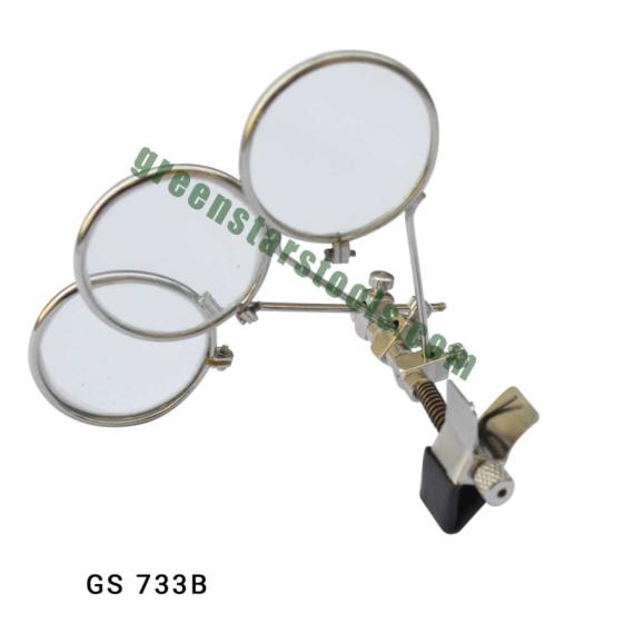 EYE LOUPE TRIPLE LENS FOR SPECTACLES GOLDEN