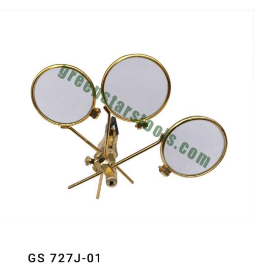 EYE LOUPES GOLDEN WITH TRIPLE LENS