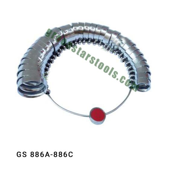 FINGER GAUGE METAL COMFORT INSIDE HALF ROUND 4MM