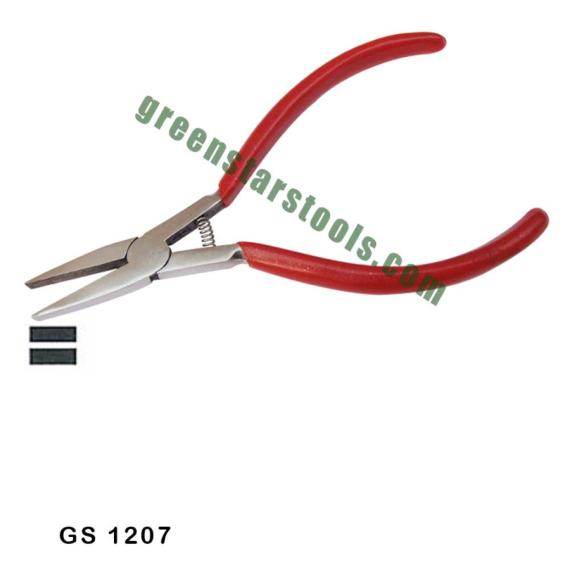 FLAT NOSE PLIERS WITH SPRING STAINLESS STEEL