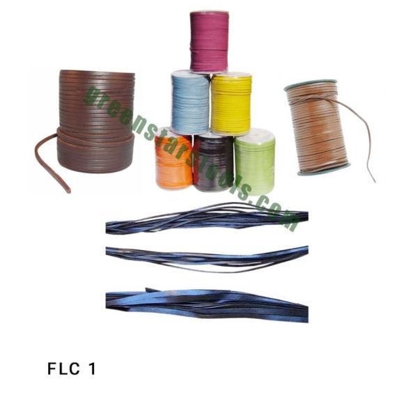 FLAT LEATHER CORDS (PER METER/YARD)