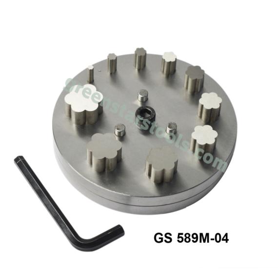 FLOWER SHAPE DISC CUTTER SET OF 10 PUNCH PUNCH SIZE