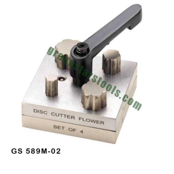 FLOWER SHAPE DISC CUTTER SET OF 4 WITH LEVER