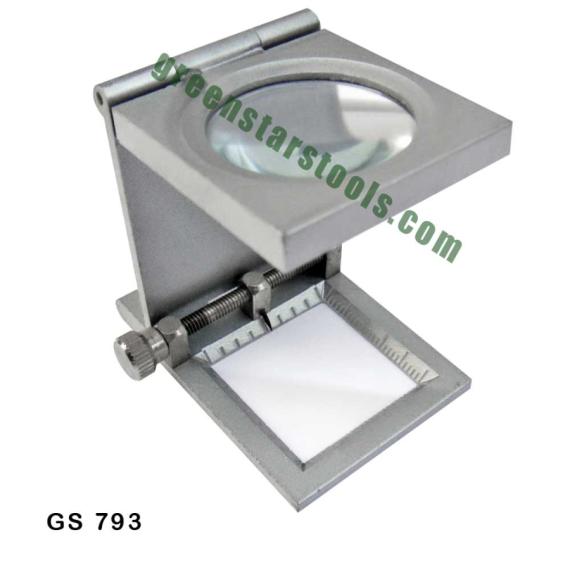 FOLDING EYE MAGNIFIER ALUMINUM