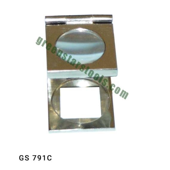 FOLDING EYE MAGNIFIER DELUXE NICKELLED