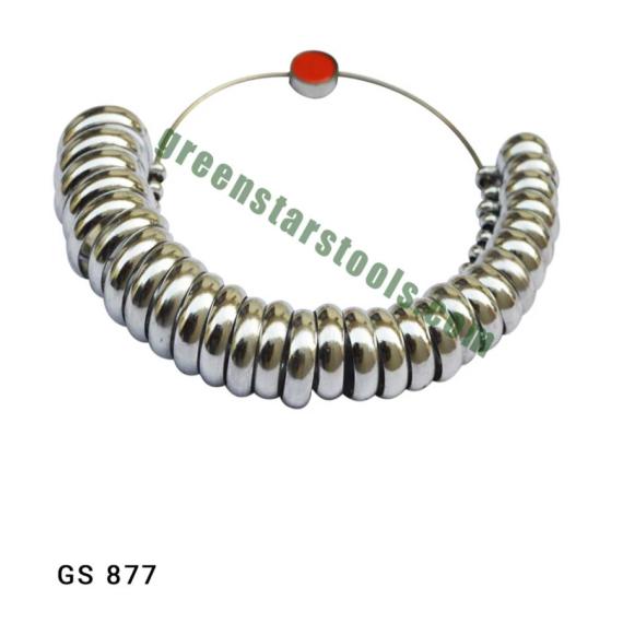 GAUGE RING SIZES METAL