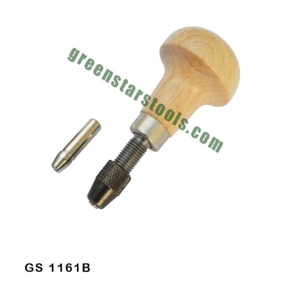 GRAVER CHUCK MUSHROOM TYPE WOODEN HANDLE WITH EXTRA COLLECT