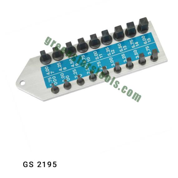 GAUGE FOR CLOCK KEYS