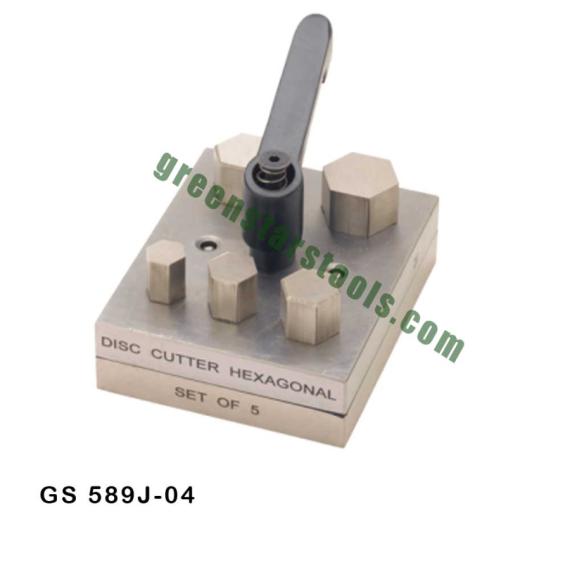 HEXAGONAL DISC CUTTER SET OF 5 WITH LEVER