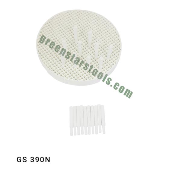 HONEYCOMB ROUND CERAMIC PLATE