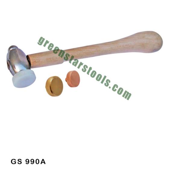 JEWELERS HAMMER WITH 3 REPLACEABLE JAWS