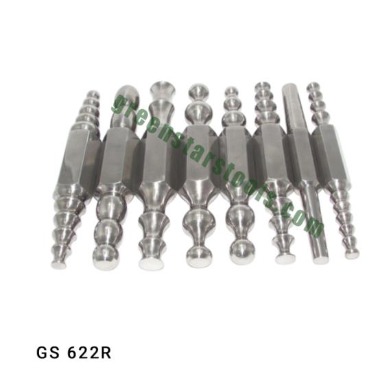 JEWELLERS DOUBLE ENDED HEXAGONAL FORMING STAKES SET OF 8 PCS