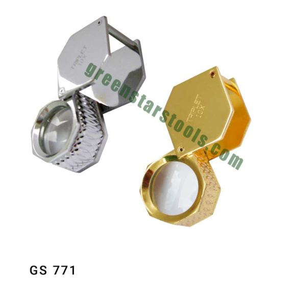 JEWELERS EYE LOUPE MAGNIFIER 10x HEXAGONAL