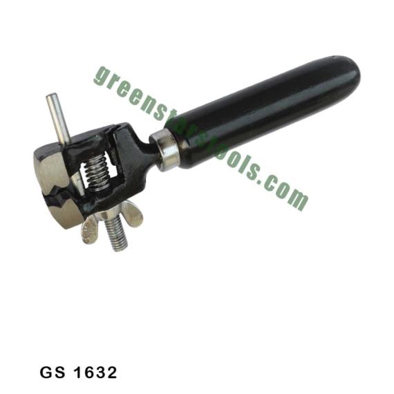 JEWELERS HAND VISE WITH WOODEN HANDLE