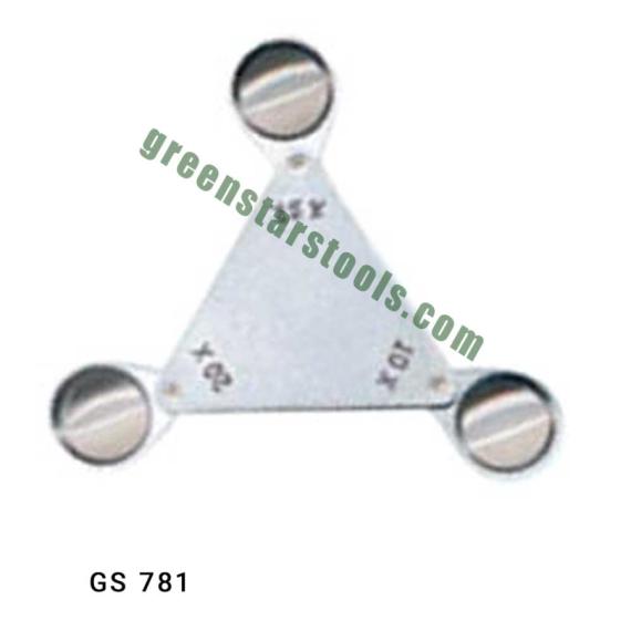 JEWELERS TRIANGLE FOLDING LOUPE MAGNIFIER